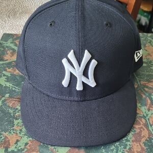 New Era Dark Blue Cap with White Emblem